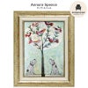 インテリア 絵画 アノラ・スペンス 英国作家 「 森にひびく小鳥たちのうた 」 31.5cm Gel加工 Annora Spence  アノラスペンス