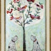 インテリア 絵画 アノラ・スペンス 英国作家 「 森にひびく小鳥たちのうた 」 31.5cm Gel加工 Annora Spence  アノラスペンス