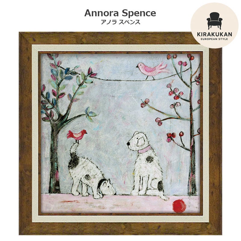 インテリア 絵画 アノラ・スペンス 英国作家 「 赤いボールをさがせ！ 」 40.5cm Gel加工 Annora Spence  アノラスペンス