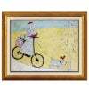 インテリア 絵画 アノラ・スペンス 英国作家 「 のんびりサイクリング 」 51.5cm Gel加工 Annora Spence  アノラスペンス