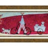 インテリア 絵画 アノラ・スペンス 英国作家 「 カートでゆらゆら 」 61.5cm Gel加工 Annora Spence  アノラスペンス