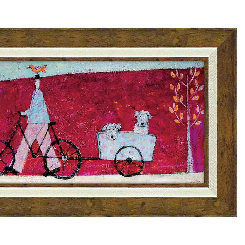 インテリア 絵画 アノラ・スペンス 英国作家 「 カートでゆらゆら 」 61.5cm Gel加工 Annora Spence  アノラスペンス