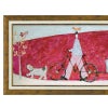 インテリア 絵画 アノラ・スペンス 英国作家 「 カートでゆらゆら 」 94.5cm Gel加工 Annora Spence  アノラスペンス 