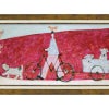 インテリア 絵画 アノラ・スペンス 英国作家 「 カートでゆらゆら 」 94.5cm Gel加工 Annora Spence  アノラスペンス 