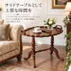トレイテーブル マリナカッシーリ 幅65cm マホガニー材 サイドテーブル コーヒーテーブル 完成品 木製 木楽館オリジナル家具