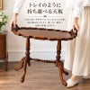 トレイテーブル マリナカッシーリ 幅65cm マホガニー材 サイドテーブル コーヒーテーブル 完成品 木製 木楽館オリジナル家具