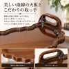 トレイテーブル マリナカッシーリ 幅65cm マホガニー材 サイドテーブル コーヒーテーブル 完成品 木製 木楽館オリジナル家具