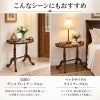 トレイテーブル マリナカッシーリ 幅65cm マホガニー材 サイドテーブル コーヒーテーブル 完成品 木製 木楽館オリジナル家具