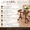 トレイテーブル マリナカッシーリ 幅65cm マホガニー材 サイドテーブル コーヒーテーブル 完成品 木製 木楽館オリジナル家具
