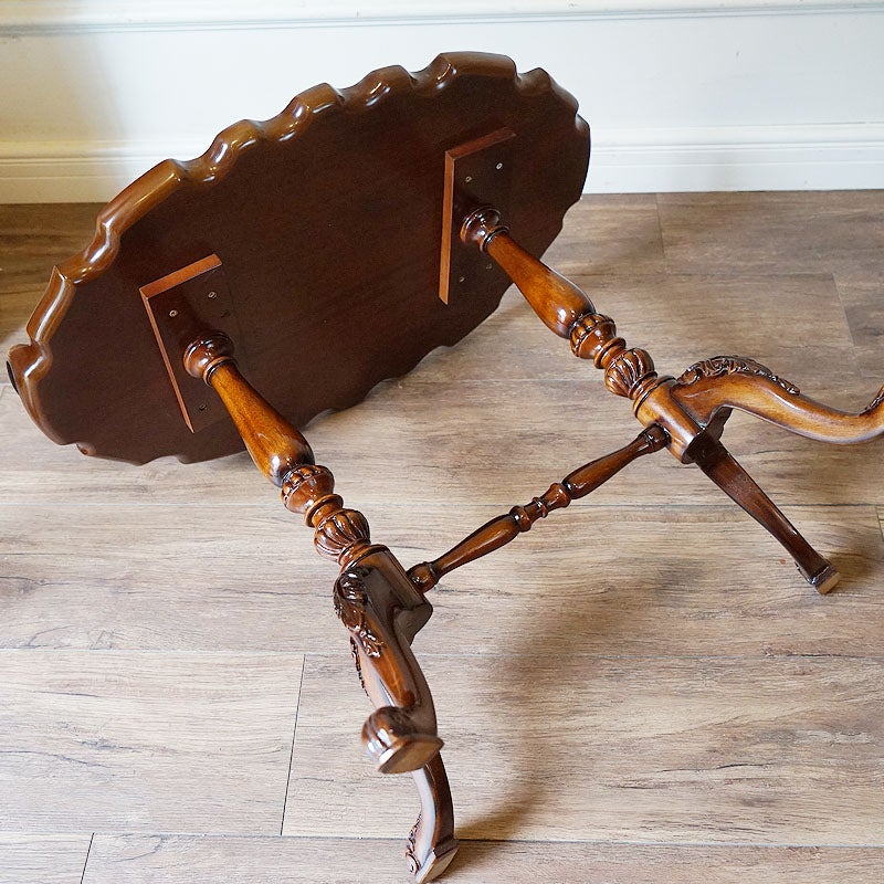 トレイテーブル マリナカッシーリ 幅65cm マホガニー材 サイドテーブル コーヒーテーブル 完成品 木製 木楽館オリジナル家具