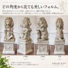 ライオン 置物 英国製 UK  イングリッシュストーン コラム付き 高さ66cm ガーデンオーナメント アンティーク調 クラシック 玄関 エントランス ガーデン オブジェ