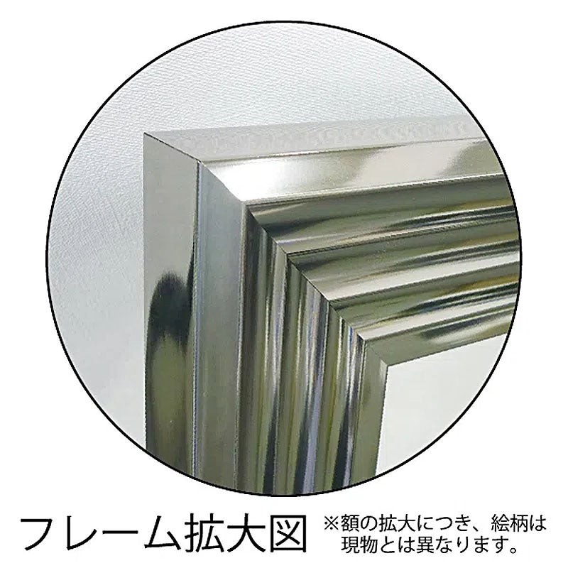 鏡 壁掛け 全身 大型ミラー デコラティブ 正方形 (メタル シルバー) 姿見 壁掛け ミラー 鏡 面取り
