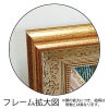鏡 壁掛け おしゃれ 大型ミラー デコラティブ 正方形 (ゴールド) 姿見 壁掛け ミラー 鏡 面取り