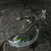 テーブルウェア AJ ピューター製 ディップボウル フラワー＆ドラゴンフライ Dip Bowl Flower & Dragonfly ガラス＆ピューター 錫 スズ