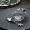 テーブルウェア AJ ピューター製 ディップボウル フラワー＆ドラゴンフライ Dip Bowl Flower & Dragonfly ガラス＆ピューター 錫 スズ