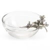テーブルウェア AJ ピューター製 ディップボウル フラワー＆ドラゴンフライ Dip Bowl Flower & Dragonfly ガラス＆ピューター 錫 スズ