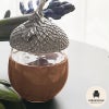 テーブルウェア AJ ピューター製 ボックス グラス エコン Box Glass Acorn ガラス＆ピューター 錫 スズ